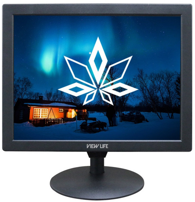 뷰라이프 15형 4:3 AV 단자 CCTV 소형 모니터 D-SUB/BNC 케이블 포함 리모컨 증정 새제품, 38.1cm, AV-15