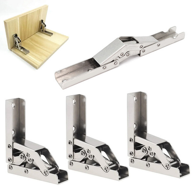 아이베란다 슬림 무타공 경첩 싱크대 장농문 공간절약 경첩, 4개