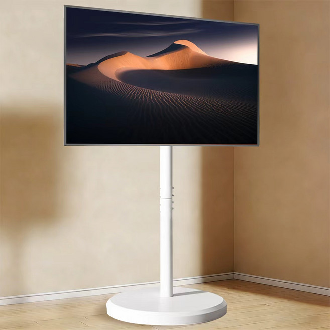 TV 스탠드 거치대 10-42인치 이동식TV거치대 TV스탠드, SR-XZ01S-흰색, 1개