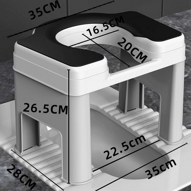 구멍 뚫린 의자 접이식 간이 변기 가정용 좌욕 어르신