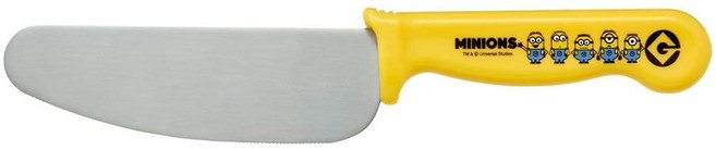 스케이터 캐릭터 어린이 안전칼 시트도마 / 어린이집 실습 요리도우미, 미니언즈, 1개, 둥근 안전칼