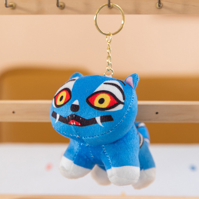 獵魔女團老虎毛絨玩偶, 迷你虎, 1個, 10cm