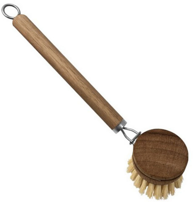 월드크린 딘우드 분리형 세척 브러쉬, 사이잘삼 월넛, 3개