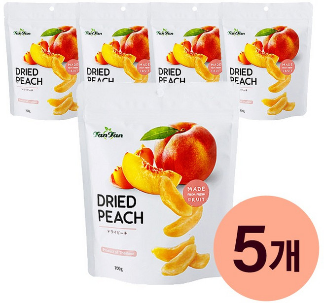 탄탄 건복숭아, 70g, 5개