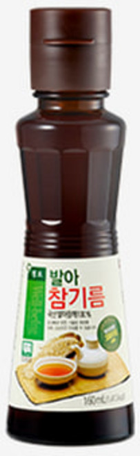 국내산 참기름 저온압착 고소한 국산 참기름100%, 1개, 160ml