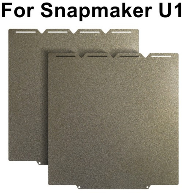 Snapmaker U1 빌드 플레이트 276x293 스프링 스틸 시트 텍스처 PEI 스냅메이커-U1 3D 프린터 부품호환 양면, 01 For Snapmaker U1, 01 1PC