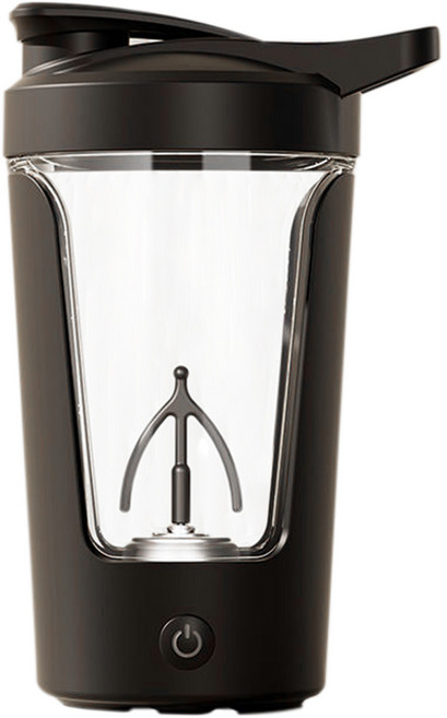 투데이리빙 0.4L 초강력 회전 전동 쉐이커 텀블러 머그컵 충전식 자동 회전 쉐이크 회오리 프로틴 믹서 스텐 커피 쉐이크컵, 1개, 400ml, R98583B(블랙