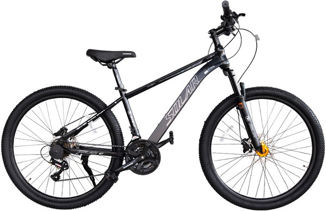 [유압출시기념 특판세일] MTB 자전거 지멘스 솔라 26인치 선런 원터치 21단 디스크브레이크 학생용 자전거 출퇴근자전거, 매트블랙, 조립완료, 1개