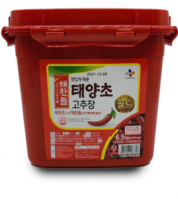 씨제이 해찬들태양초골드고추장6.5KG, 6.5kg, 1개