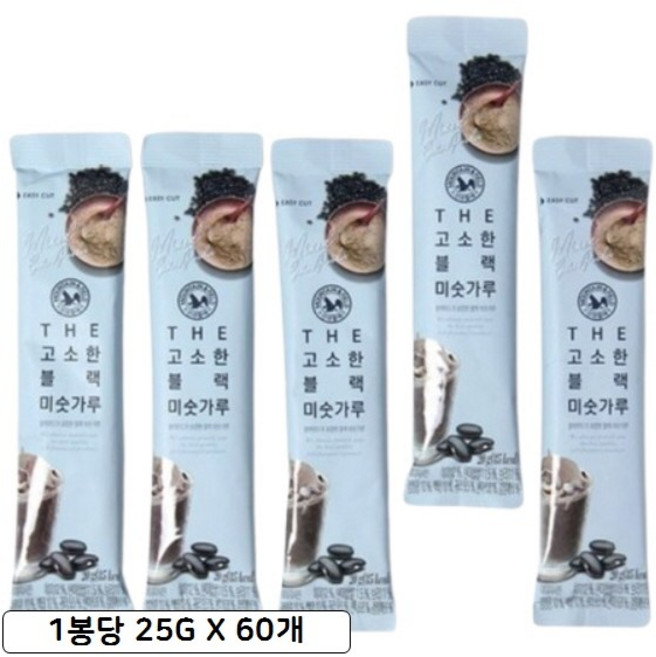 산과들에 더 고소한 블랙미숫가루 스틱 25g x 60봉, 더고소한블랙미숫가루스틱25gx60봉, 60개