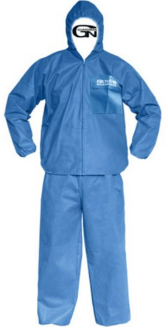 가드맨 일회용 작업복 PP 투피스, 하늘, 24개