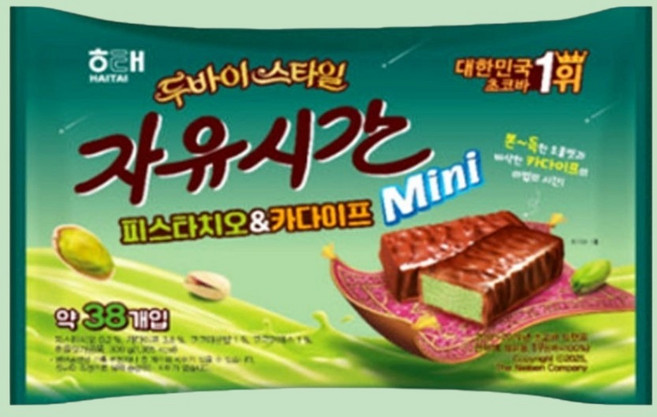 해태 두바이스타일 자유시간 미니 피스타치오&카다이프 300g x3개, 3개
