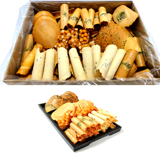 옛날과자 전병과자 센베이 고급전병 생과자 5종세트 1BOX, 720kg, 1세트