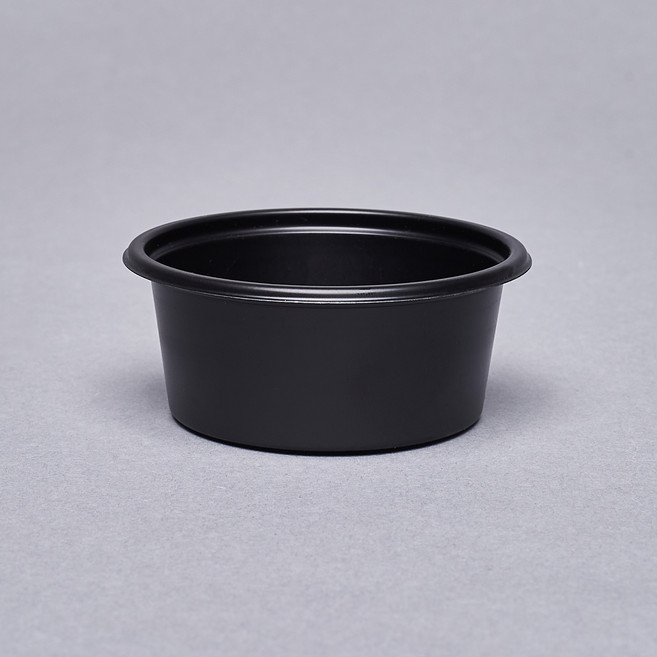 다용도 원형 용기 소스컵 반찬컵 다용도 1호 블랙 70ml, 500개