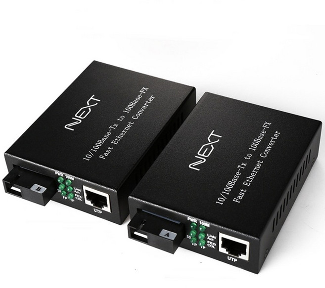 이더넷 원거리공유 광변환기 싱글모드연결 UTP FOC 컨버터, B타입, 1개