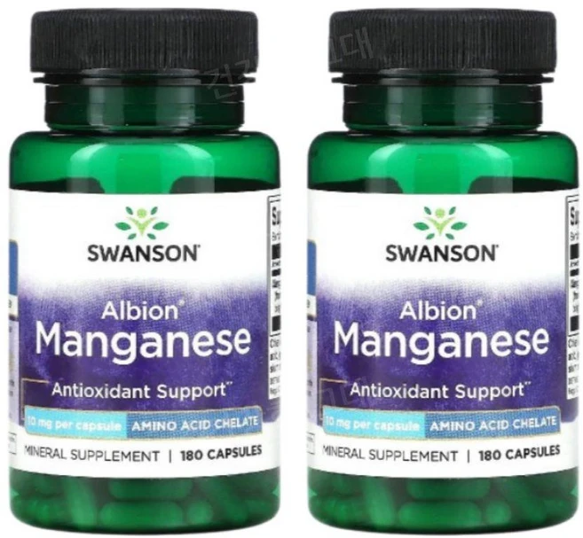 Swanson 정비온 망간 10mg Albion Manganese 180정, 2개 - 쿠팡