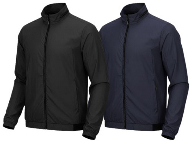 [1+1] 남성 타공 메쉬 에어플로우 나일론 자켓 SWJ382 윈드자켓 바람막이 봄 가을 춘추 간절기 여름 메쉬자켓 타공 골프 스포츠