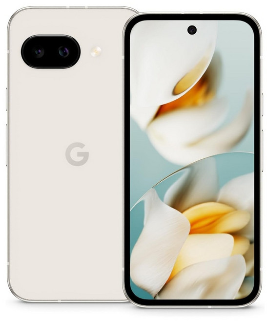 Google Pixel 9a 스마트폰 미국판 공기계 잠금해제, 128GB, Porcelain