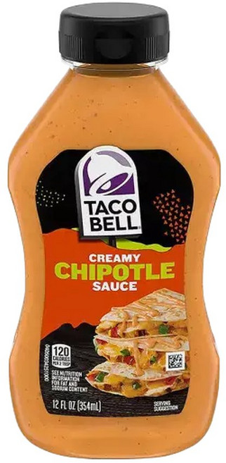 Taco Bell Chipotle Creamy Sauce 타코벨 치폴레 크리미 소스 345ml 8개입, 8개