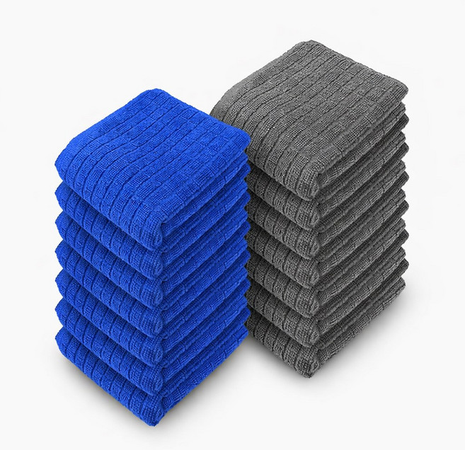 초극세사 경편바둑크리너 행주(걸레) 40cm x 60cm, 10개, 초극세사 경편바둑크리너(그레이)