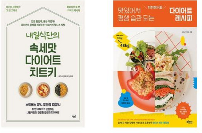 내일식단의 속세맛 다이어트 치트키+디디미니의 맛있어서 평생 습관 되는 다이어트 레시피