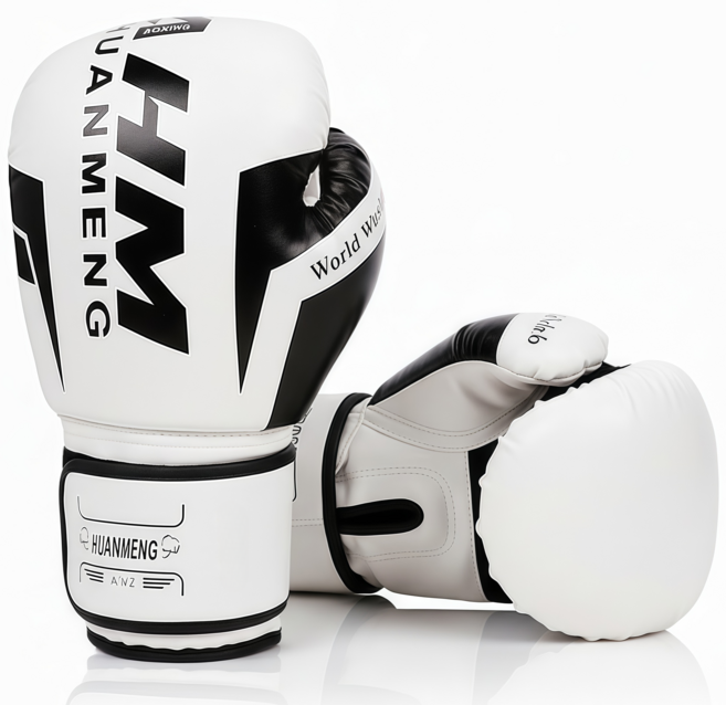 복싱 글러브 훈련용 권투 장갑 성인 남녀 공용, 화이트, 1개