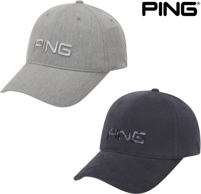 [일산덕이]핑 PING 골프웨어 남성 캐주얼 로고 볼캡 남녀공용 필드용 야구모자 111E3CP301, 멜란지 그레이