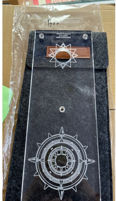 야외 캠핑 IGT 발광 유닛 보드 아크릴 테이블 휴대용 경량, 0.5 단위 별과 달 투명