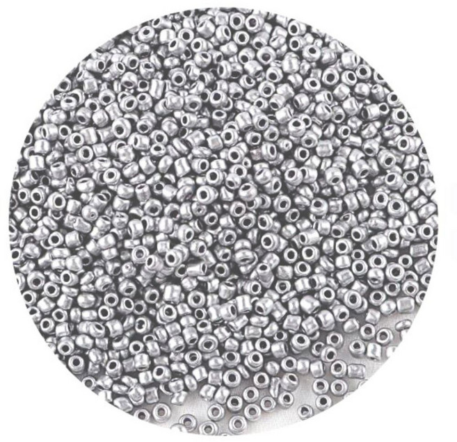 시드비즈 메탈 (실버 골드) 20g - 유광 / 매트, 1개, 실버 매트 4mm