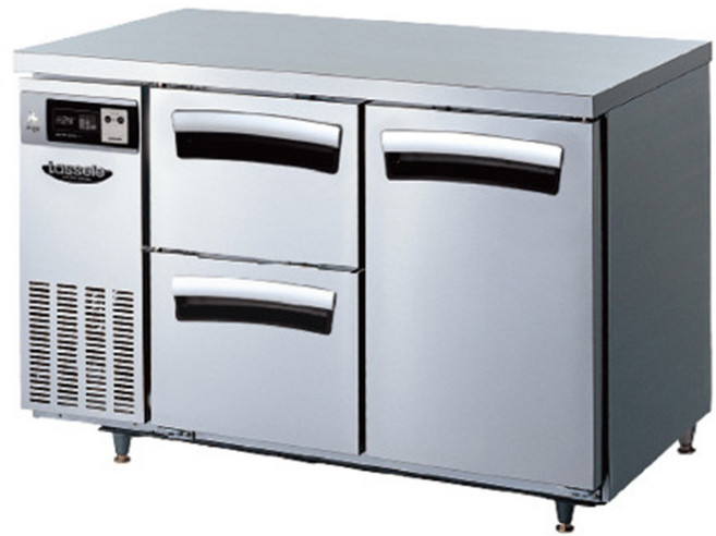 라셀르 LT-1224R-DS 간냉식 카페형 결합식 테이블 2좌서랍 1도어