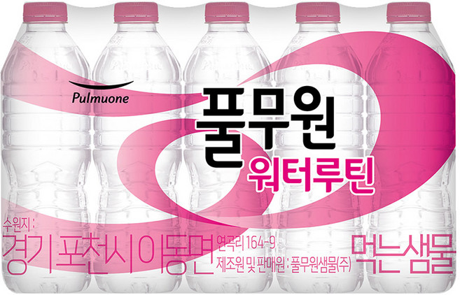 풀무원샘물 워터루틴, 500ml, 20개