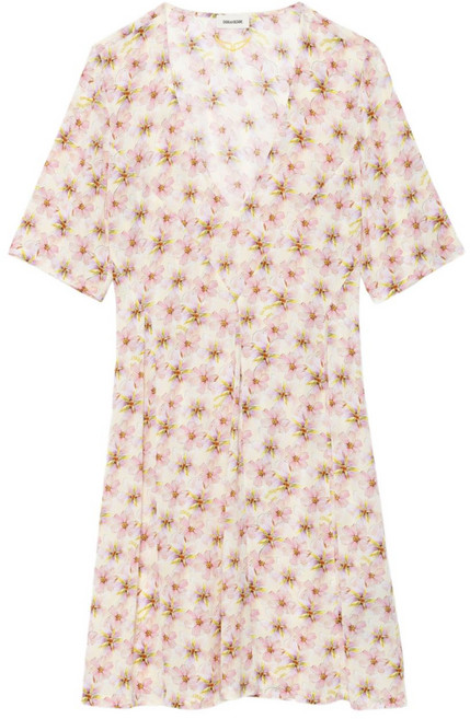 쟈딕앤볼테르 플로럴 프린트 미니 드레스