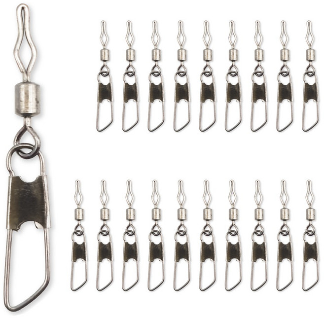 마리수 단차 조절 도래 외수질 광어 다운샷 채비 버림봉돌 자작채비 이지 스냅 핀도래 20개입, 1개