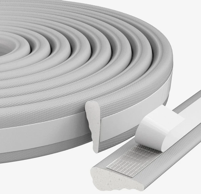 1pc 118.11/196.85 인치 창 날씨 씰 스트립 도어 Windows 용 어쿠스틱 폼 방음 코튼 갭 필러, 01 그레이, 02 3M