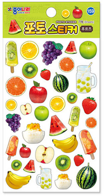 종이나라 포토 스티커 후르츠, 5개