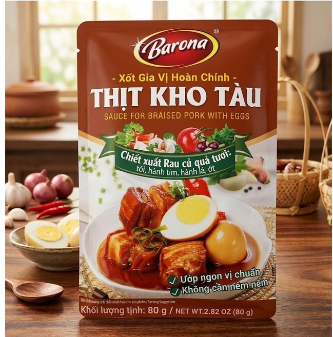 베트남소스 바로나 팃코타우 중국식 고기찜 BARONA THIT KHO TAU, 1개, 80g