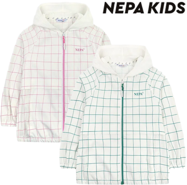 [정상가: 119 000원] 네파키즈 남아여아 공용 시어서커 자켓 봄 여름 땀배출 통기성 시원한 후드 집업 점퍼 실내 실외 일상 외출 운동 학교 학원 여행 휴가 등산 캠핑 아웃도어