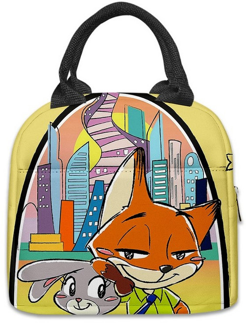 주토피아 어린이 도시락 가방 키즈 닉 주디 캐릭터 가방