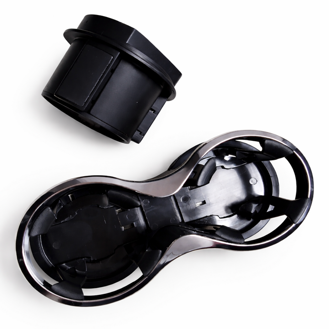 차량용 컵홀더 2in1 확장 자동차 차량 거치대, 블랙, 1개