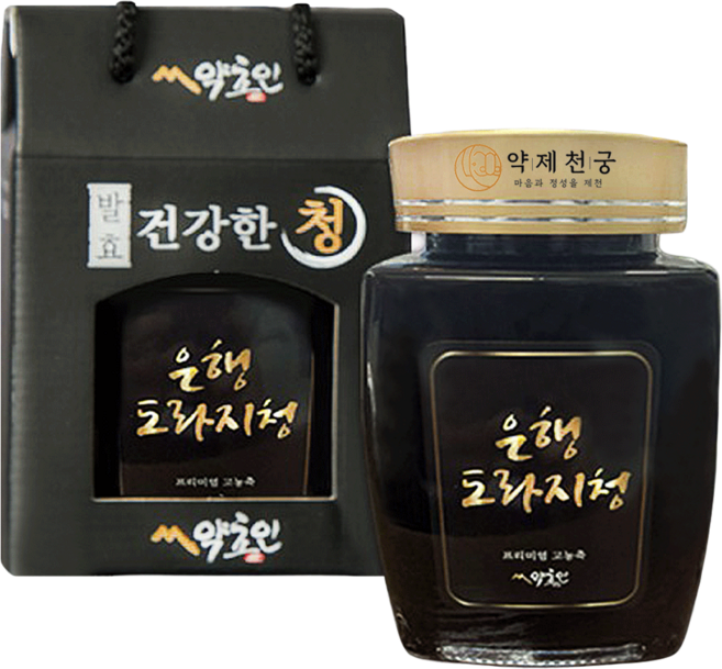 약초인 은행도라지청, 1개, 1kg, 1개입