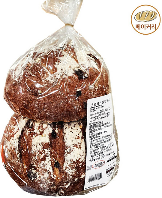 코스트코 크랜베리 월넛 브레드 2CT, 1개, 1kg