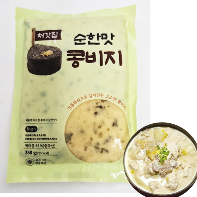 홍홍 중국식품 처갓집 순한맛 콩비지 국내생산 중국백태콩, 1개, 350g