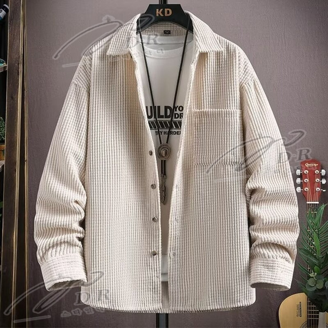 스타일닥터 남성 셔츠 상의 두꺼운 코듀로이 남성복