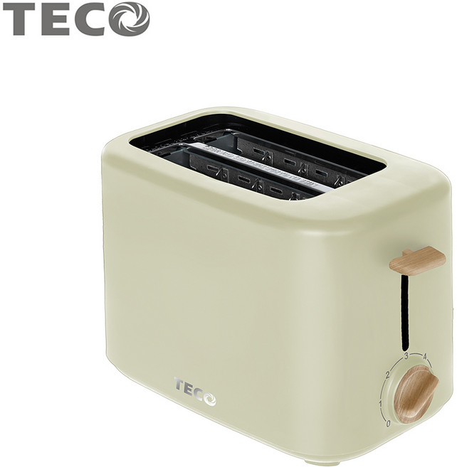 TECO 烤麵包機 6段口感可選 30mm加寬烤槽 600W火力, 酪梨綠