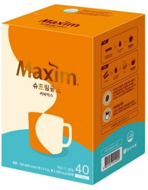 맥심 슈프림 골드 커피믹스, 13.5g, 40개입, 1개