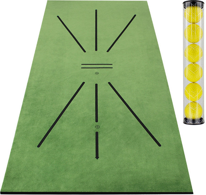 CRESTGOLF 골프스윙궤도 디봇확인 매트, 매트+스폰지공 6개, 1개