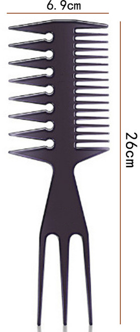 포마드빗 바버빗 남자머리빗 스타일링빗 헤어콤 와이드콤 와이드빗 텍스처빗 볼륨빗 백콤 포크빗 삼지빗 대삼지빗 복고빗 남성빗 미용실빗 헤어스타일링 가르마빗 업스타일빗 포마드 스타일링, 1개, 회색, 잿빛.