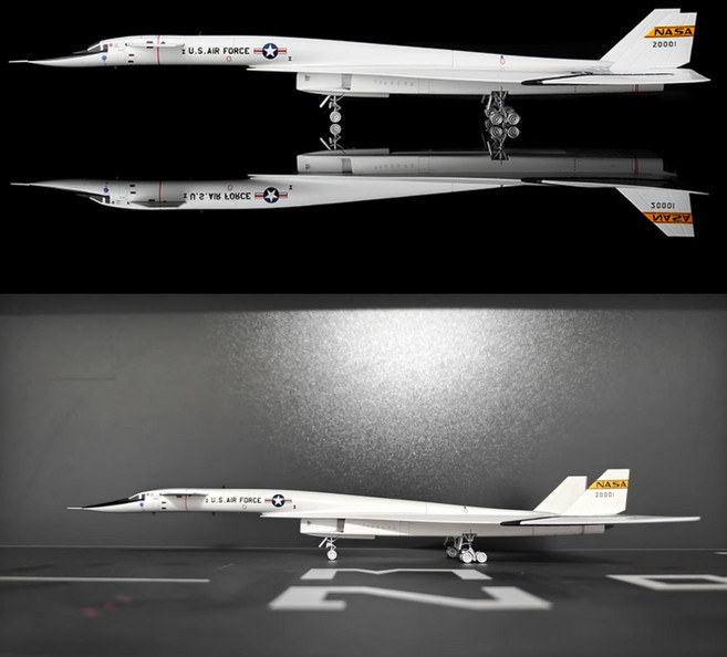 SQ Wings 노스아메리칸 XB-70 발키리 전투기 폭격기 비행기 모형 다이캐스트 1:200, 1개, L2080(NASA)