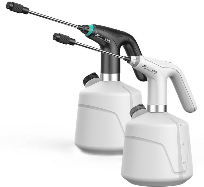 WANDU 충전식 자동 분무기 2L 원예 세차 BLDC 대용량 분무기, 화이트, 1개