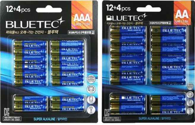 블루텍 알카라인 AAA AA건전지 대용량 80알, 블루텍 AAA건전지 80알, 1개
